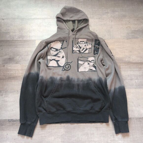 Naruto Shippuden Collection Mens Green Anime Sweatshirt Hoodie Size M - Picture 2 of 9